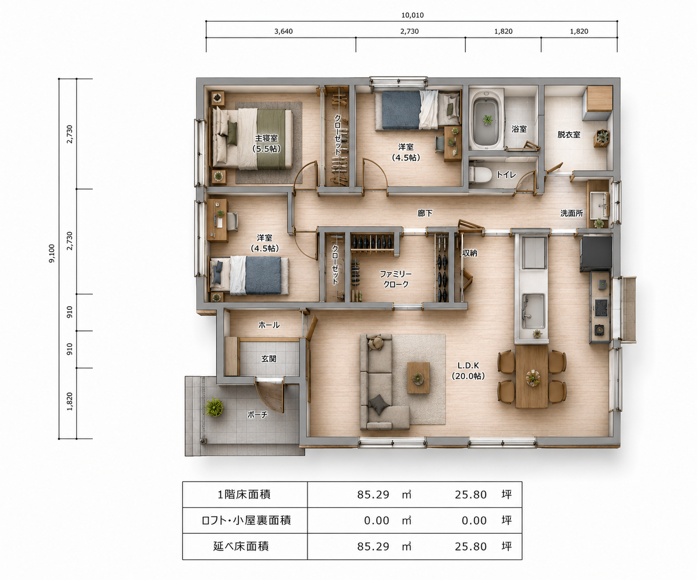 土岐市泉町定林寺 建売住宅 区画図・図面5