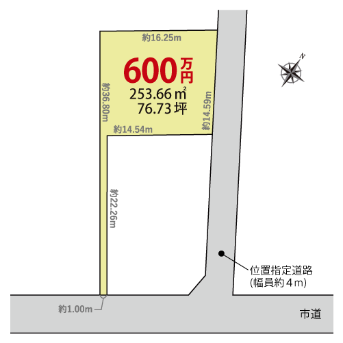 恵那市大井町土々ヶ根 1区画 区画図・図面2