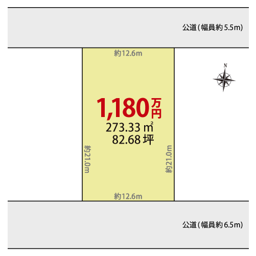 多治見市旭ヶ丘 1区画 区画図・図面2
